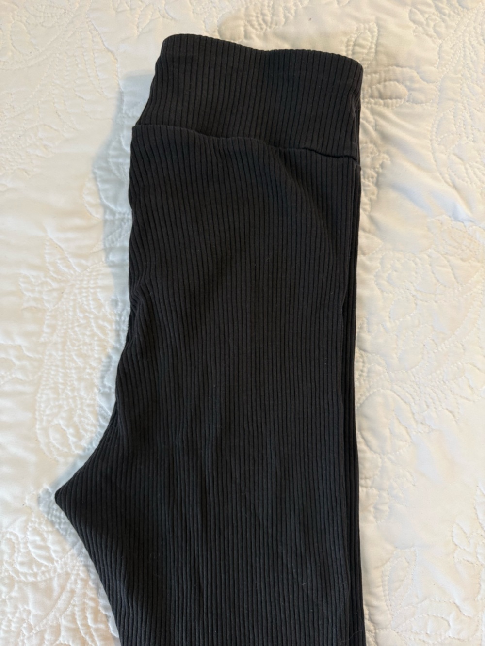 H&M Black Ribbed Leggings